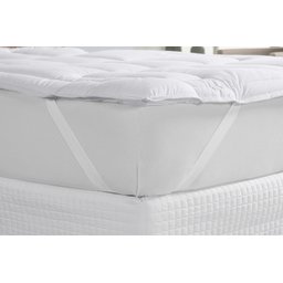 Pillow Top Casal Padrão de Micropercal 400 Fios com Manta Siliconada, 450g/m²:branco - 4