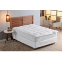 Ver imagem 1 de Pillow Top Casal Padrão de Micropercal 400 Fios com Manta Siliconada, 450g/m²:branco