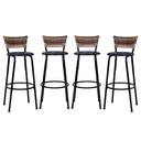 Ver imagem 1 de Kit 4 Bancos para Bancada Banqueta Alta Cappuccino Balcão Cozinha Bistrô Área Gourmet Churrasqueira