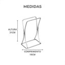 Ver imagem 7 de Suporte Porta Toalha Lavabo Toalheiro Cromo Fosco
