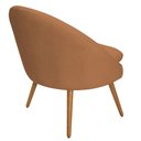 Ver imagem 7 de Poltrona para Sala Rafa Pés Palito Castanho Bouclé Terracota - Nexta Casa