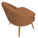 Ver mais imagens de Poltrona para Sala Rafa Pés Palito Castanho Bouclé Terracota - Nexta Casa