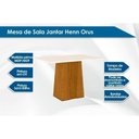 Ver imagem 2 de Sala de Jantar Completa Orus Tampo Madeirado C- Vidro 120x80cm e 4 Cadeiras Anne Nature-courano-