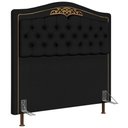 Ver imagem 1 de Cabeceira Cama Box Casal Queen 160cm com Tachas Imperial J02 Sintético Preto - Mpozenato