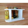 Nicho Organizador para Cozinha Porta Temperos Estante de Parede Lavanderia MDF 55cm - 1
