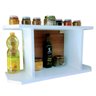 Nicho Organizador para Cozinha Porta Temperos Estante de Parede Lavanderia MDF 55cm - 2