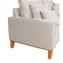 Ver imagem 4 de Sofá Beny Living Pés e Base de Madeira Linho Império Estofados