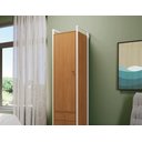 Ver imagem 7 de Armário Roupeiro 2 Gavetas 1 Porta Li051 Kappesberg Canela Branco