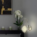 Ver imagem 3 de Arandela Led Parede 7w Saturno Globo Bolha Prata 3000k Bivolt