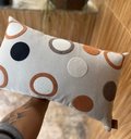 Ver imagem 1 de Capa de Almofada Decorativa Bolas - Tecido Linho com Booclê
