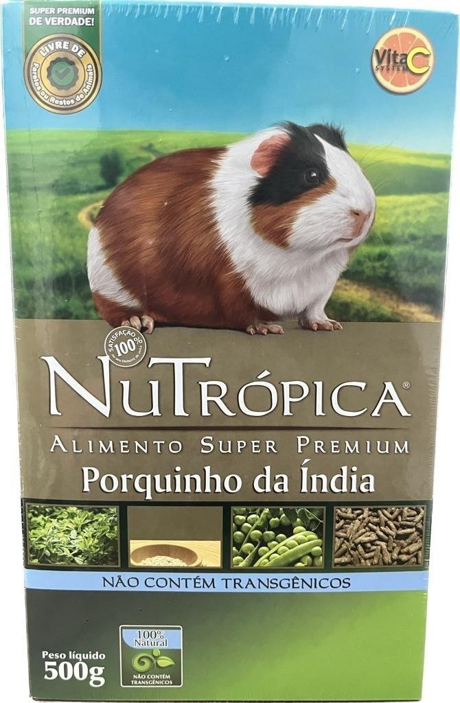 Ração Para Porquinho Da Índia Nutrópica 500gr Super Premium Nutropica ...