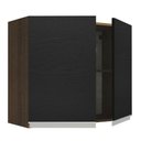 Ver imagem 6 de Armário de Cozinha Aéreo 80 cm 2 Portas Rustic/Preto Glamy Madesa