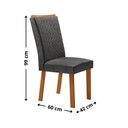 Ver imagem 3 de Conjunto com 2 Cadeiras Lisa MDF para Sala de Jantar Moderna Mobília
