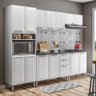Armário de Cozinha Completa Itatiaia Tarsila de Aço com Balcão 13 Portas 2 Gavetas Branco - 1