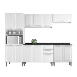Armário de Cozinha Completa Itatiaia Tarsila de Aço com Balcão 13 Portas 2 Gavetas Branco - 8