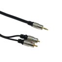 Ver imagem 1 de Cabo P2 Rca 5 Metros Auxiliar Audio Som Tblack