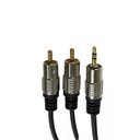 Ver imagem 2 de Cabo P2 Rca 5 Metros Auxiliar Audio Som Tblack