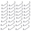 Ver imagem 1 de Alça de Apoio Barra Inox 50cm Kit 24 Unidades Acessibilidade Segurança Suporte Corrimao