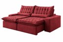 Ver imagem 4 de Sofá Petra Retrátil Reclinável 210m - Vermelho