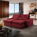 Ver imagem 1 de Sofá Petra Retrátil Reclinável 210m - Vermelho
