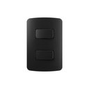 Ver imagem 1 de Interruptor Simples Duplo Margirius B3 Colors 10a com Placa 4x2 Preto Ebony