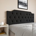 Ver imagem 7 de Cabeceira Cama Queen Painel Dobravel Quarto Estiloso Retro:preto