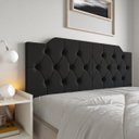 Ver imagem 5 de Cabeceira Cama Queen Painel Dobravel Quarto Estiloso Retro:preto
