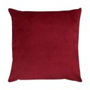 Ver imagem 1 de Capa para Almofada em Veludo Liso Quadrada com Enchimento Cor:bordo