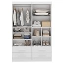 Ver imagem 3 de Closet Modulare 4 Gavetas 7 Prateleiras Branco - Panorama Móveis