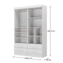 Ver imagem 4 de Closet Modulare 4 Gavetas 7 Prateleiras Branco - Panorama Móveis