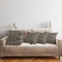 Ver imagem 2 de Kit 8 Capa Almofada 45x45 Jacquard Luxo Sofá Sala Marrom