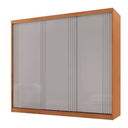 Ver imagem 1 de Guarda Roupa Casal 3 Portas de Correr 4 Gavetas 100% MDF Oslo Rufato