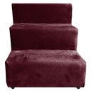 Ver imagem 1 de Escada Pet para Cães e Gatos Teddy 3 Degraus Bordo
