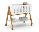 Ver imagem 1 de Mini Berço Sissi Matic Mdf com Uso Versátil e Multifuncional Branco Eco Wood