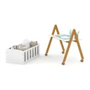 Ver imagem 4 de Mini Berço Sissi Matic Mdf com Uso Versátil e Multifuncional Branco Eco Wood
