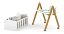 Ver imagem 4 de Mini Berço Sissi Matic Mdf com Uso Versátil e Multifuncional Branco Eco Wood