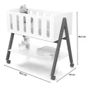 Ver imagem 5 de Mini Berço Sissi Matic Mdf com Uso Versátil e Multifuncional Branco Eco Wood