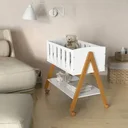 Ver imagem 2 de Mini Berço Sissi Matic Mdf com Uso Versátil e Multifuncional Branco Eco Wood