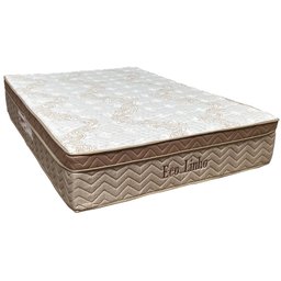 Colchao Casal Molas Ensacadas Eco Linho 1,38x1,88x0,32m Paropas Branco e Bege - 2
