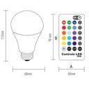 Ver imagem 2 de Lâmpada Inteligente Controled Rgbw 9 Watts Multicolors- 20519 - Ourolux