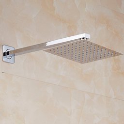 Kit Chuveiro ducha Slim Quadrada 30x30cm Cromada Inox 2 Acabamento - 2