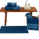 Ver imagem 5 de Jogo Toalha Banho Rosto 5 Peças 100% Algodão Gigante Peti Poá:marinho