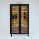 Ver imagem 1 de Cristaleira Estante Para Livros Ditália C/Kit Luz E-957 Cor:Preto