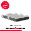 Ver imagem 3 de Colchão Casal e-Shop Casa D33 One Face - 17x138x188cm - Suede Cinza