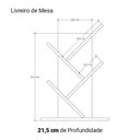 Ver mais imagens de Livreiro de Mesa Vértice Organizador de Livros Revistas Nicho Freijó
