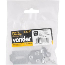 Porta Cadeado 4" Zincado Cartela com 1 Peça - Vonder - 3