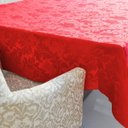 Ver imagem 1 de Toalha de Mesa Jantar 8 Lugares Jacquard 2,50x1,40m Vermelho