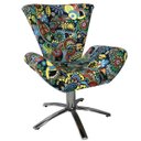 Ver imagem 3 de Kit Duas Poltronas Giratória Elegance Jacquard:romero Britto 2