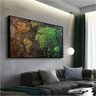 Quadro Mapa Mundi Floresta:150x100/PRETA - 4