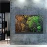 Quadro Mapa Mundi Floresta:150x100/PRETA - 2